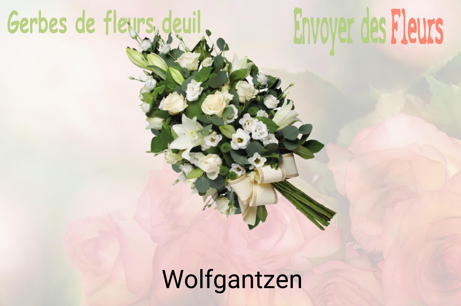 Gerbe de fleurs de deuil livrée à Wolfgantzen